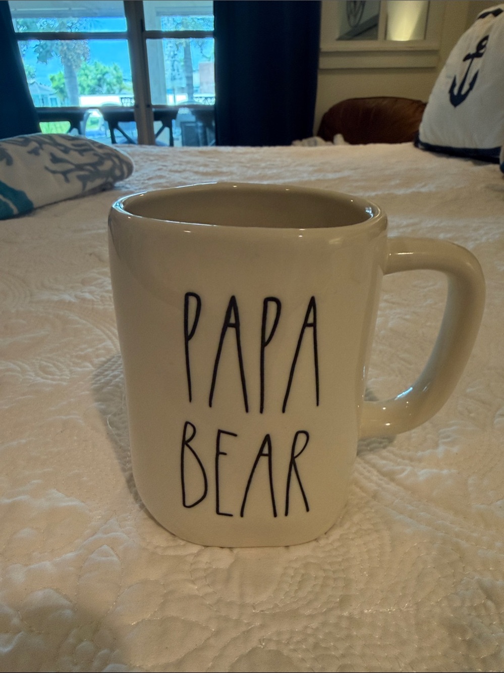 Rae Dunn Cream and Black Ceramic Mug - Artisan Collection